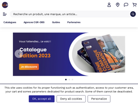 'cgr-robinetterie.fr' screenshot