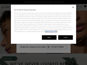 'oliviaburton.com' screenshot