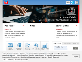 'yangming.com' screenshot