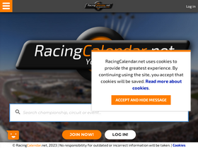 'racingcalendar.net' screenshot