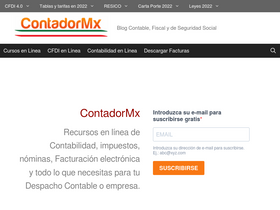 'contadormx.com' screenshot