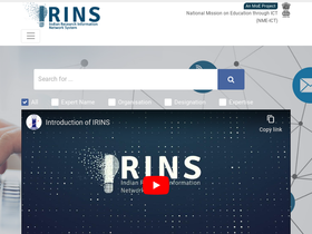 'irins.org' screenshot
