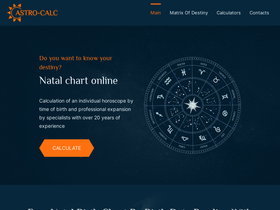 'astro-calc.com' screenshot