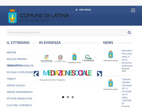 'comune.latina.it' screenshot