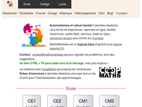 'mathsmentales.net' screenshot