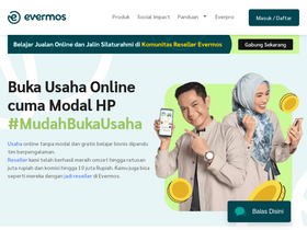 'evermos.com' screenshot