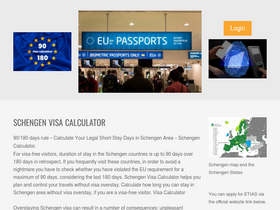 'visa-calculator.com' screenshot