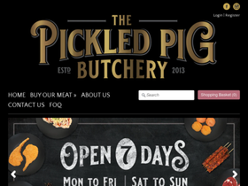 thepickledpig.com.au homepage screenshot