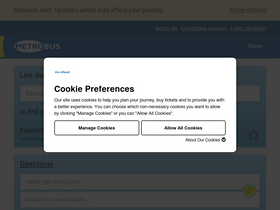 'metrobus.co.uk' screenshot