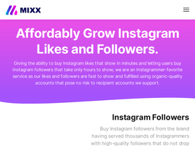 'mixx.com' screenshot