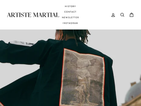 artistemartial.com homepage screenshot