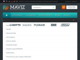 'maviz.sk' screenshot