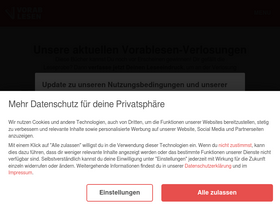 'vorablesen.de' screenshot