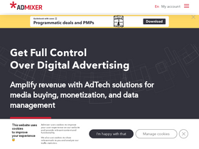 'admixer.net' screenshot