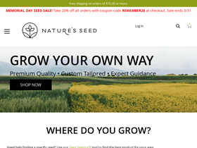'naturesseed.com' screenshot