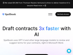 Spellbook - Accelerate contract drafting with AI-powered, Word-integrated legal tool.