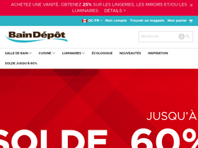 'baindepot.com' screenshot