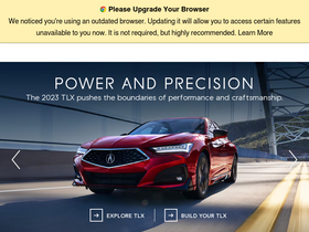 'acura.com' screenshot