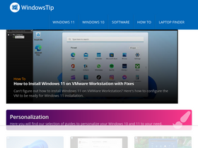'windowstip.com' screenshot