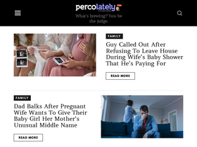 'percolately.com' screenshot
