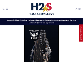 honored2serve.com homepage screenshot