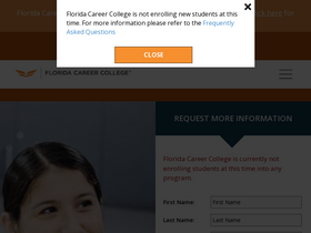 'floridacareercollege.edu' screenshot