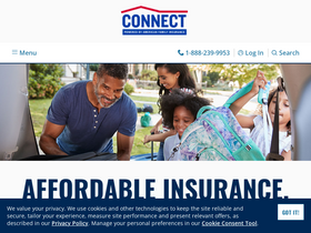 'connectbyamfam.com' screenshot