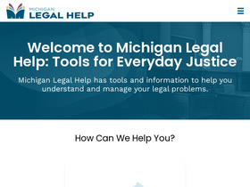 'michiganlegalhelp.org' screenshot