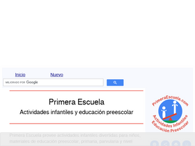 'primeraescuela.com' screenshot
