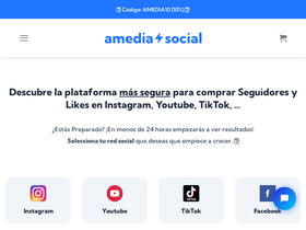 'amediasocial.com' screenshot