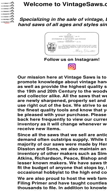 vintagesaws.com