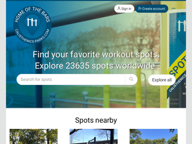 'calisthenics-parks.com' screenshot