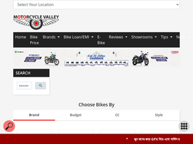 'motorcyclevalley.com' screenshot