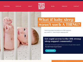 'preciouslittlesleep.com' screenshot