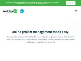 'workflowmax.com' screenshot