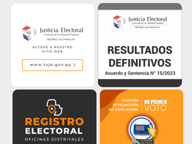 'tsje.gov.py' screenshot