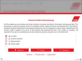 'en.dgb.de' screenshot