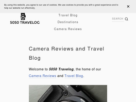 '5050travelog.com' screenshot