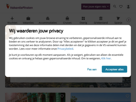 'vakantiepiraten.nl' screenshot