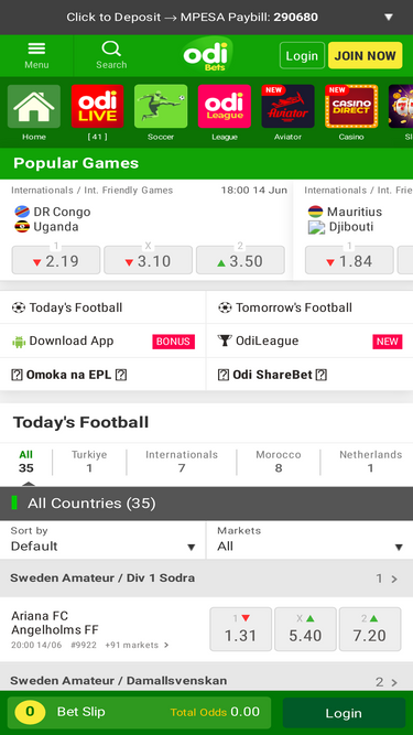 Latest Odibet App