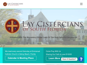 'laycistercians.com' screenshot