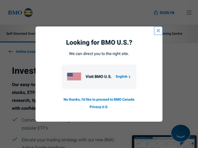'bmoinvestorline.com' screenshot