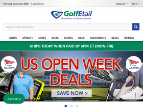 'golfetail.com' screenshot