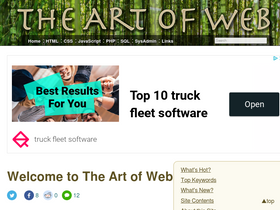 'the-art-of-web.com' screenshot
