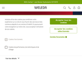 'weleda.fr' screenshot