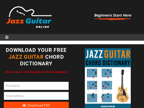 'jazzguitar.be' screenshot