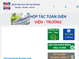 'bvnguyentriphuong.com.vn' screenshot