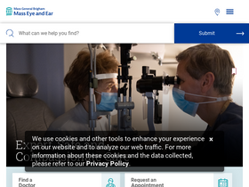 'masseyeandear.org' screenshot