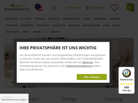 'bettwaren-shop.de' screenshot