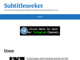'subtitleseeker.in' screenshot